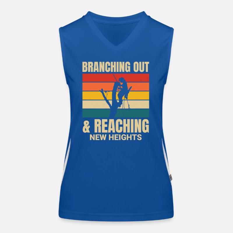 Baumpfleger Baumchirurg Kletterer Klettertrimmer Funktionelles Kontrast-Tank Top für Frauen