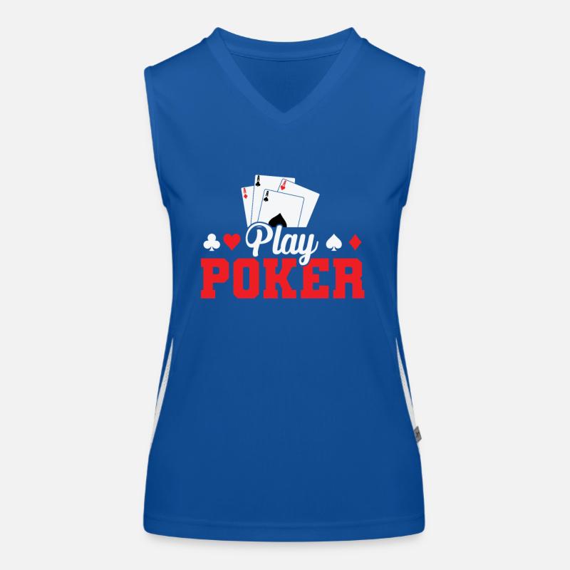 Jouer à Poker Card Ace Débardeur respirant contrasté Femme