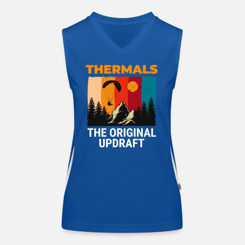 Gleitschirmpilot Gleitschirmabenteuer Thermik Funktionelles Kontrast-Tank Top für Frauen