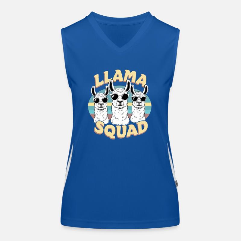 Lama Squad Funktionelles Kontrast-Tank Top für Frauen