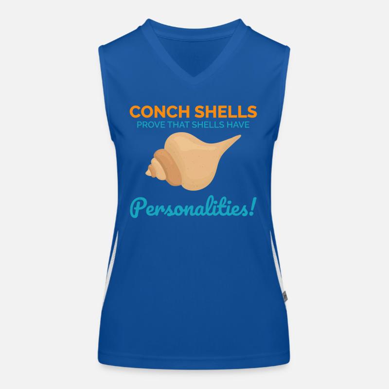 Conque Coquillages Collector Beachcomber Coquillage Débardeur respirant contrasté Femme