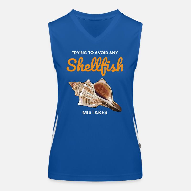 Conch Seashells Collector Beachcomber Shellfish Women's Functional Contrast Tank Top