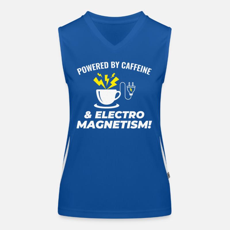 Electrician Coffee Electrical Technician Engineer Women's Functional Contrast Tank Top