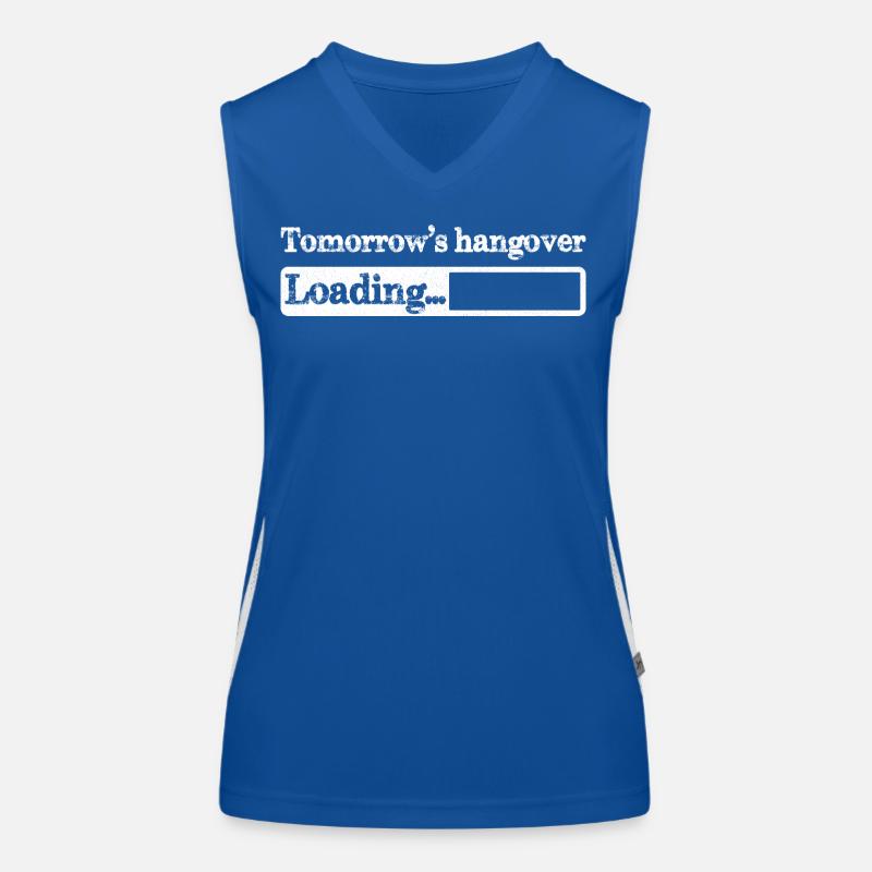 Tomorrow s hangover loading Women's Functional Contrast Tank Top