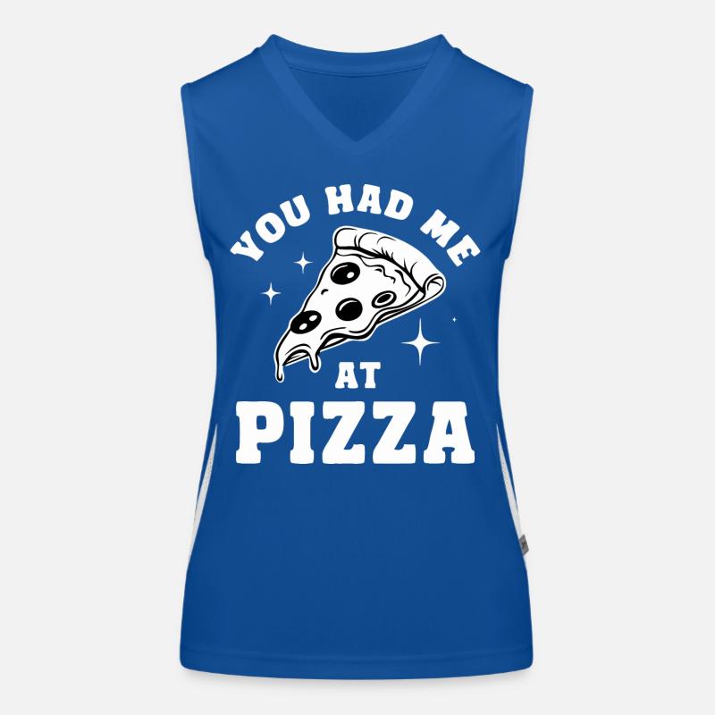 Pizza Italie Restauration rapide Débardeur respirant contrasté Femme