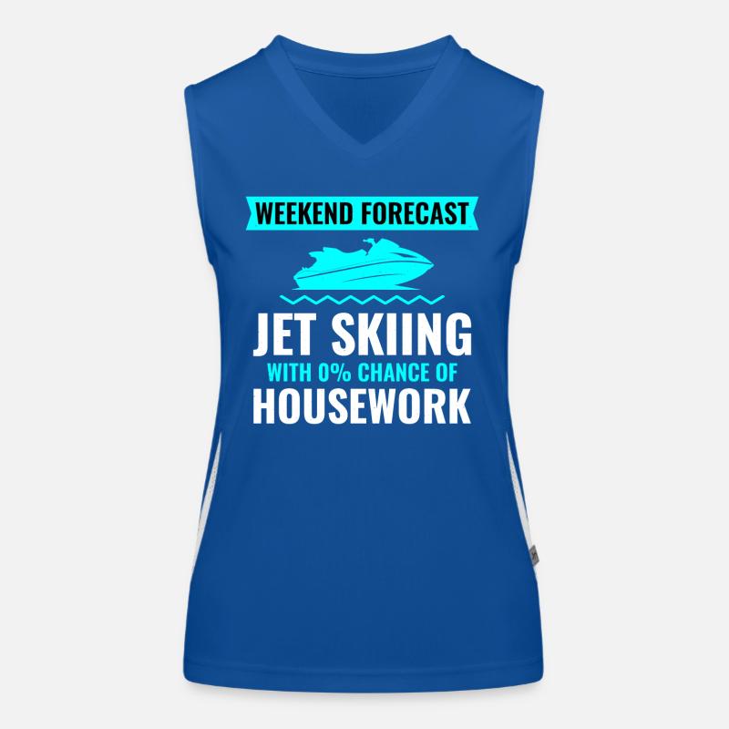Jet Skiing Weekend Getaway Women's Functional Contrast Tank Top