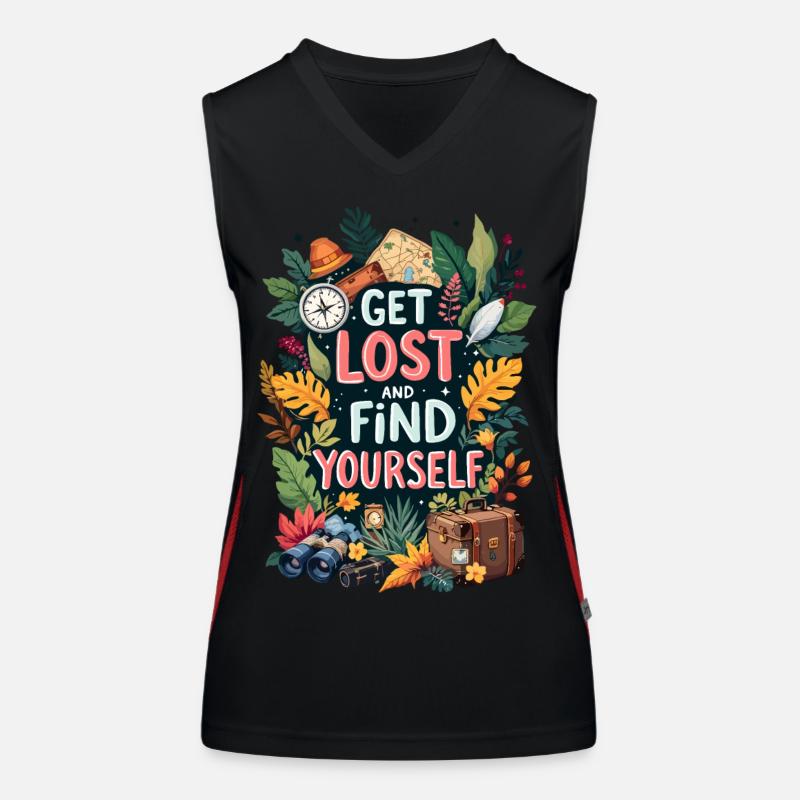 Get Lost Women's Functional Contrast Tank Top