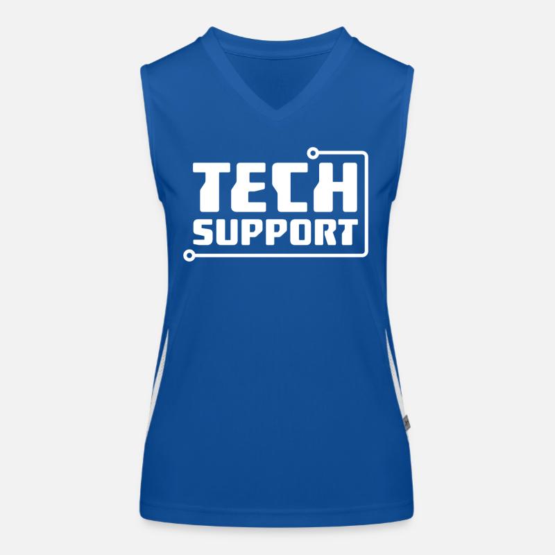 Technischer Support Funktionelles Kontrast-Tank Top für Frauen