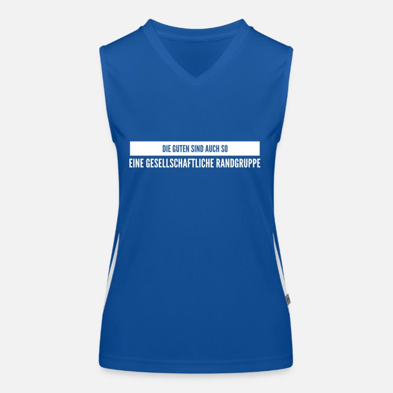 Lustiger Spruch Funktionelles Kontrast-Tank Top für Frauen