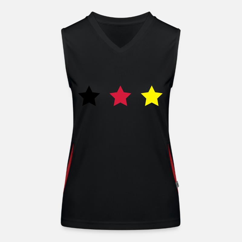 Deutschland Sterne Funktionelles Kontrast-Tank Top für Frauen