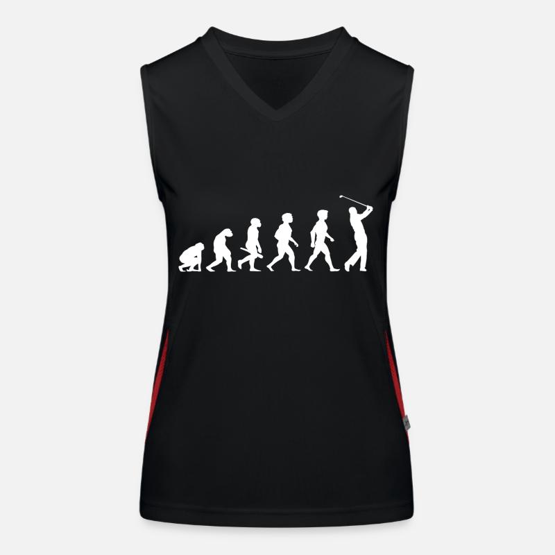 Evolution Golf Golfer Golfer Terrain de golf Débardeur respirant contrasté Femme