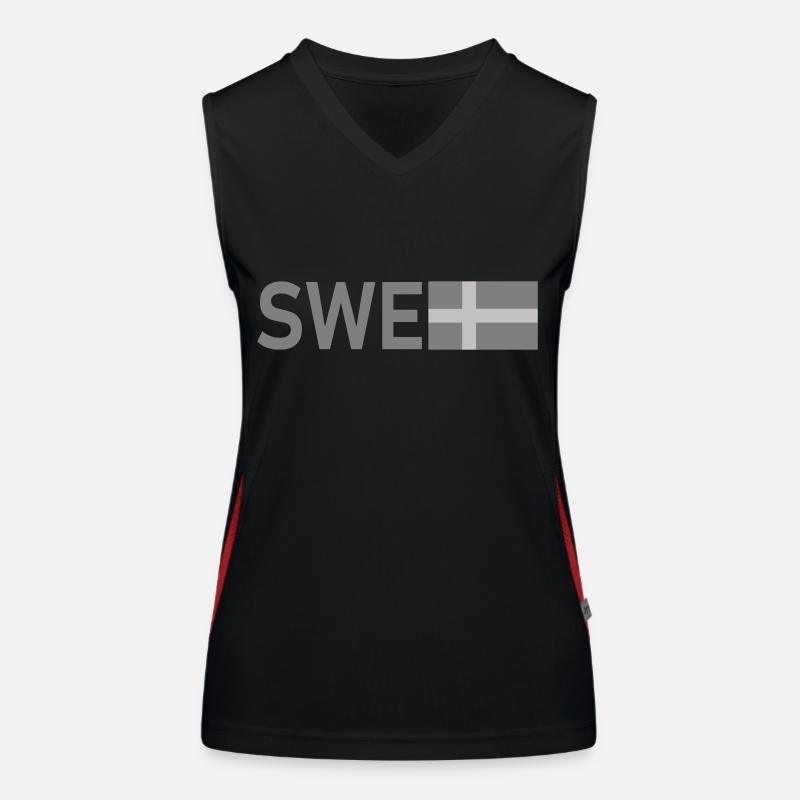 Tactique gris ENG Débardeur respirant contrasté Femme