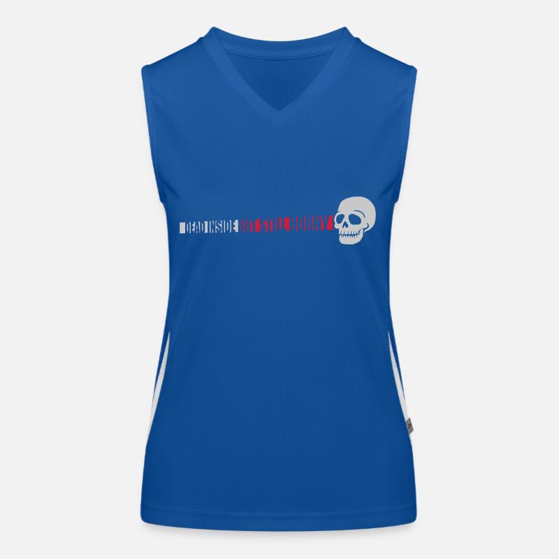 dead inside but horny Funktionelles Kontrast-Tank Top für Frauen