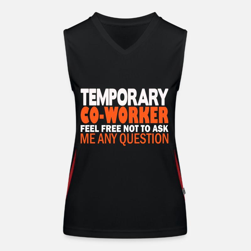 Temporary Co-Worker Women's Functional Contrast Tank Top