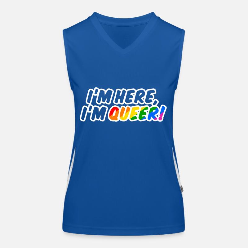 Queer is here! Funktionelles Kontrast-Tank Top für Frauen