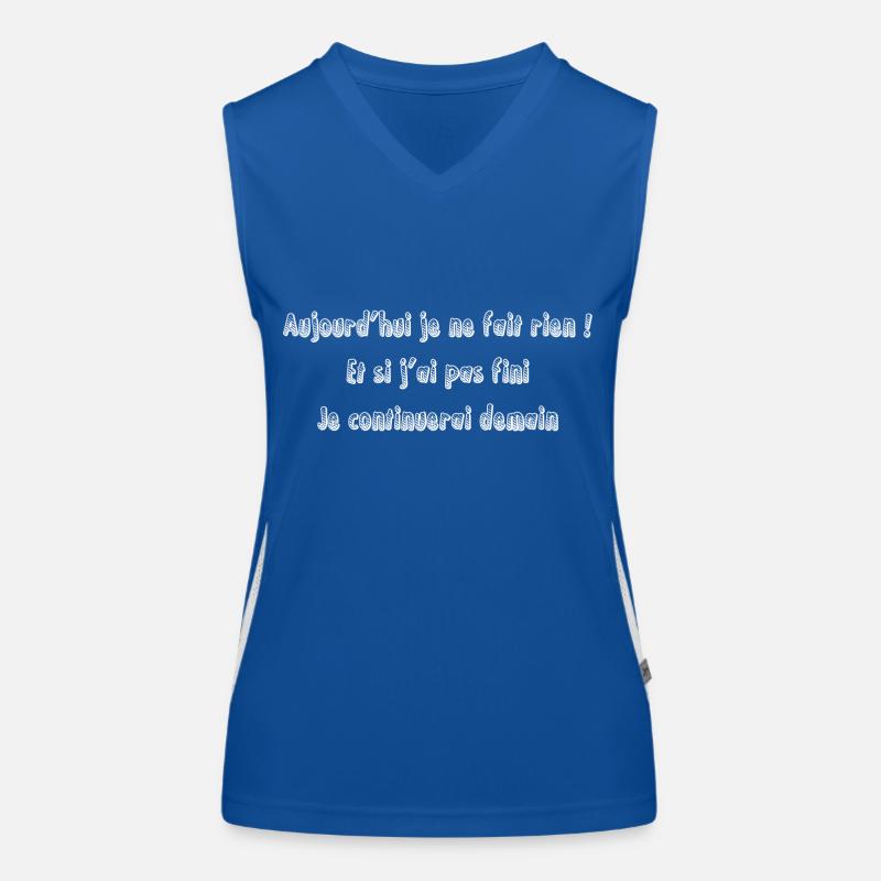 Aujourd’hui je ne fais rien Débardeur respirant contrasté Femme