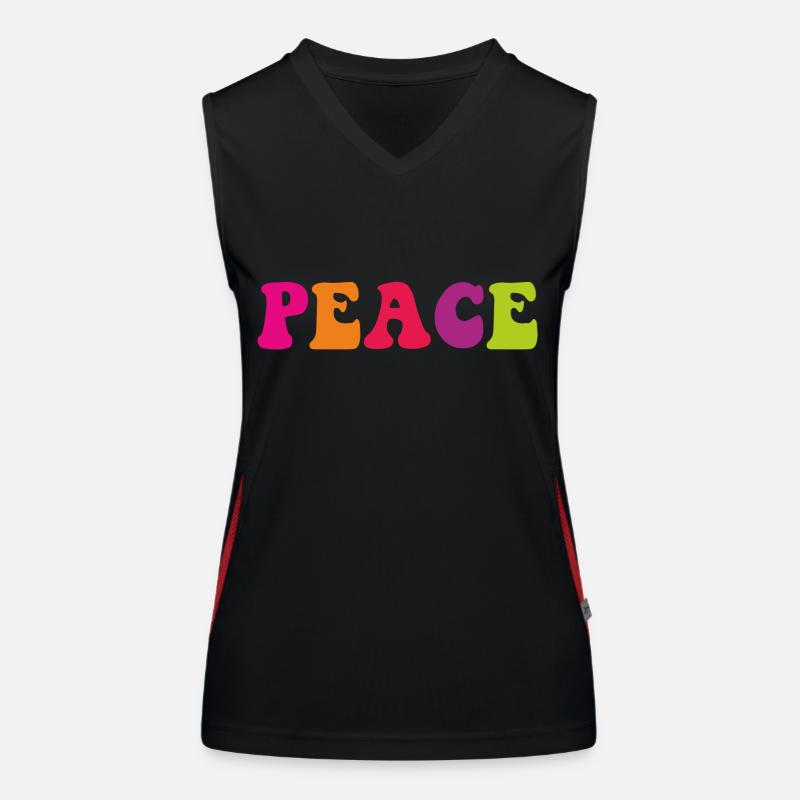 PEACE Débardeur respirant contrasté Femme