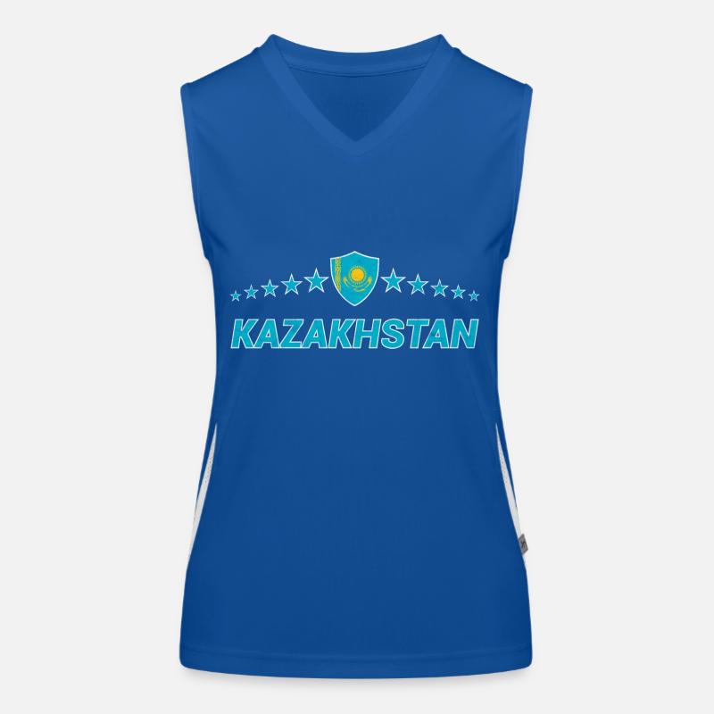 Kasachstan Funktionelles Kontrast-Tank Top für Frauen