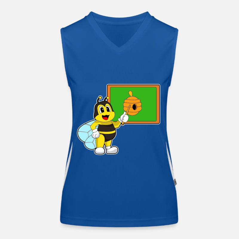Biene Lehrer Pointer Bienennest Funktionelles Kontrast-Tank Top für Frauen