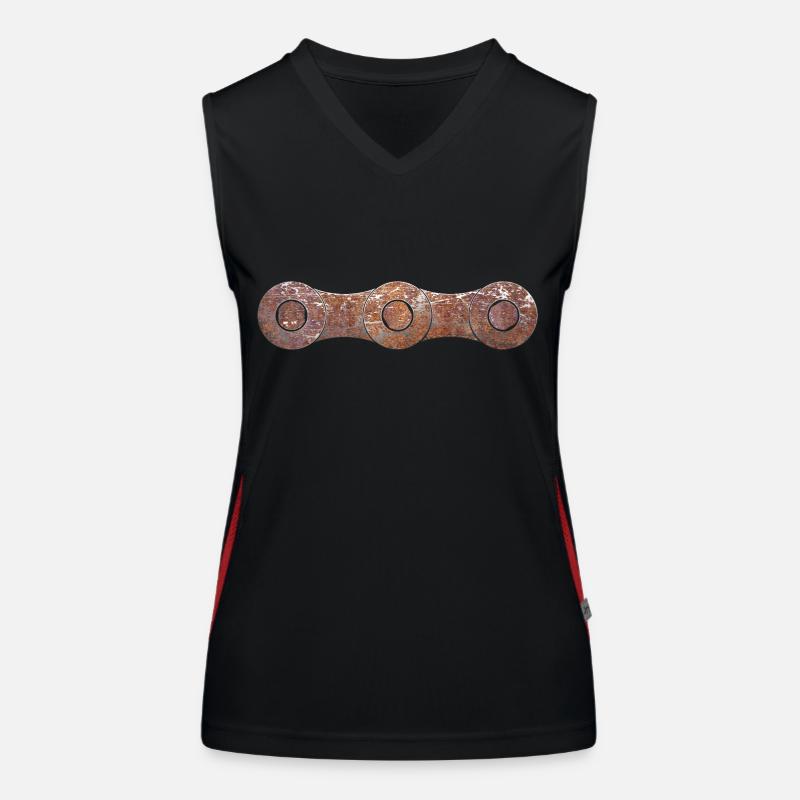 Bicycle chain Women's Functional Contrast Tank Top