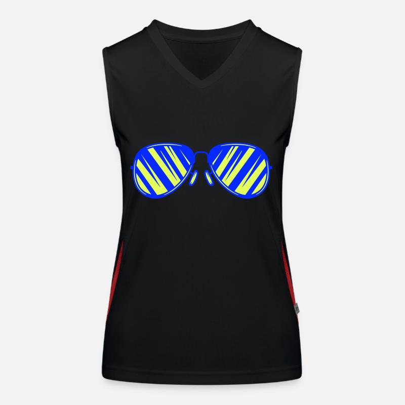 sonnenbrille Funktionelles Kontrast-Tank Top für Frauen