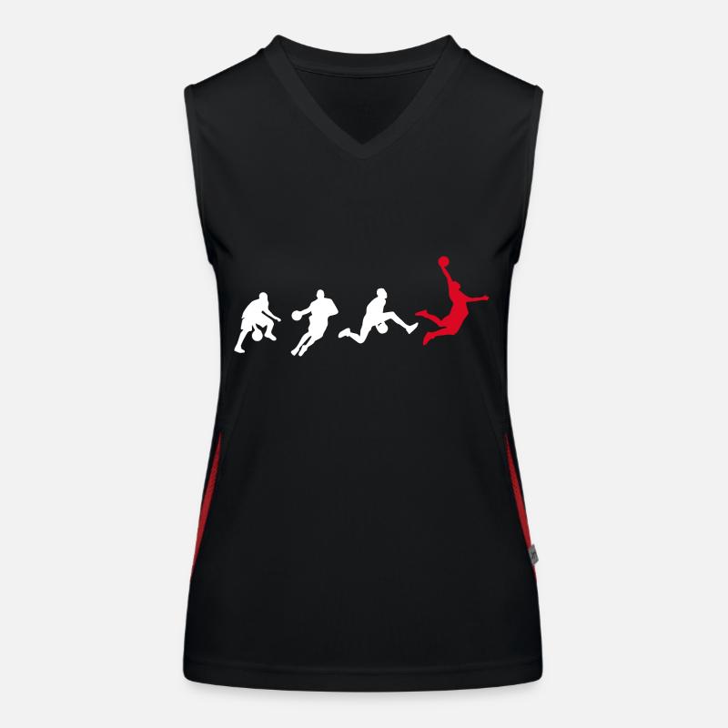 Basket-ball Basketteur Evolution Dunk Débardeur respirant contrasté Femme