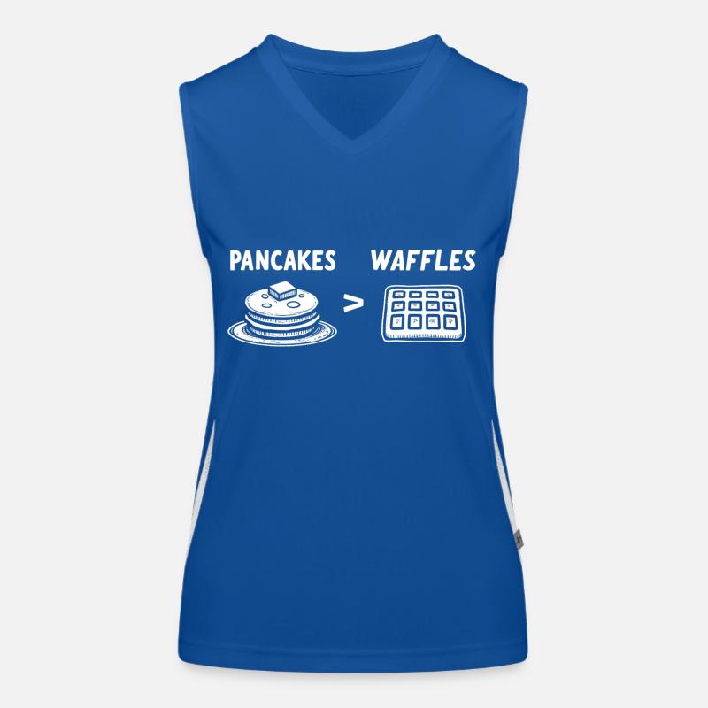 Pancakes over waffles Women's Functional Contrast Tank Top