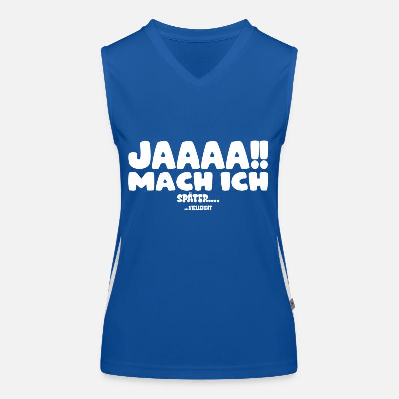 Jaaaa mach ich! später... (vielleicht) Funktionelles Kontrast-Tank Top für Frauen