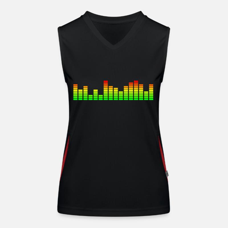 Music Visualizer / Audio Spectrum Women's Functional Contrast Tank Top