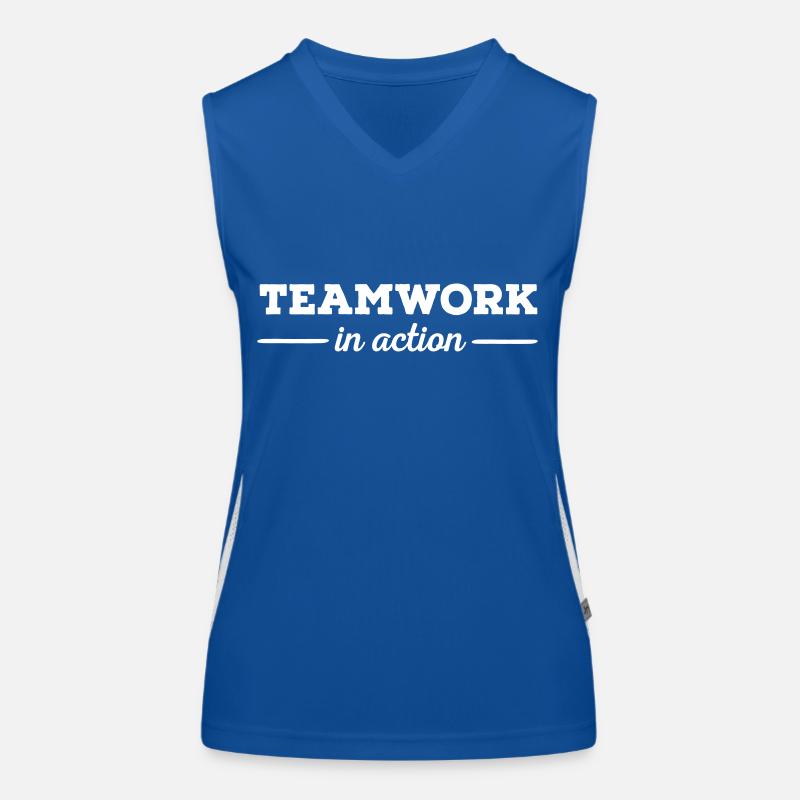 Teamwork Funktionelles Kontrast-Tank Top für Frauen