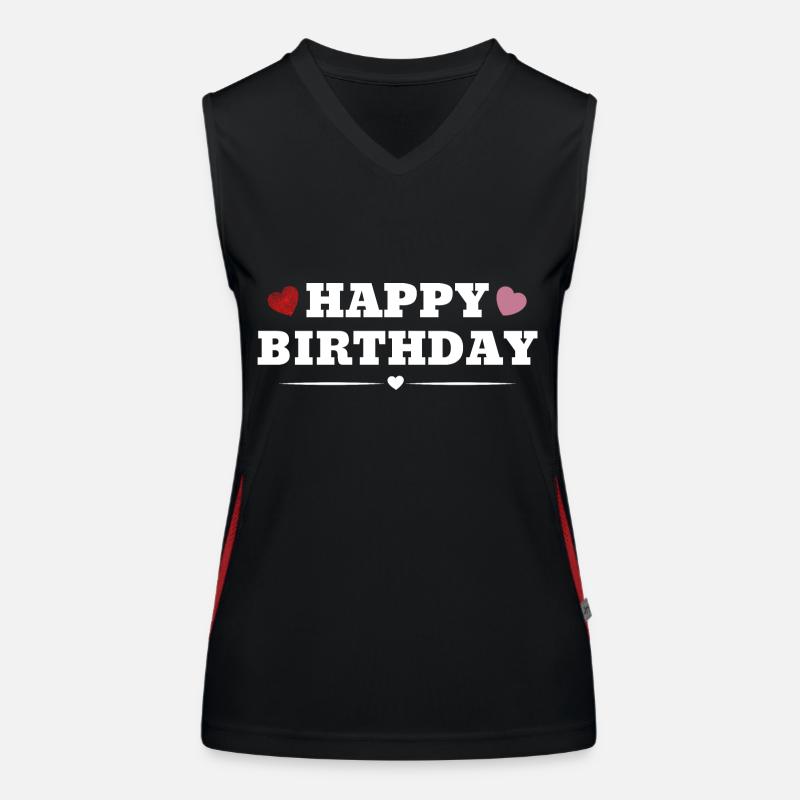 Happy Birthday Women's Functional Contrast Tank Top