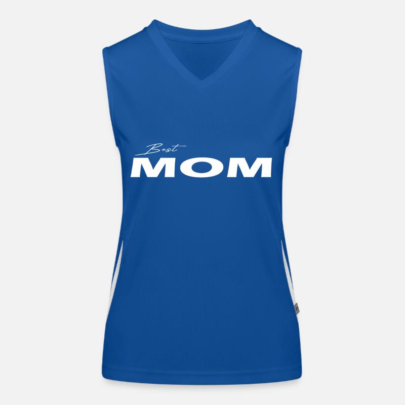 Meilleure maman blanche Débardeur respirant contrasté Femme