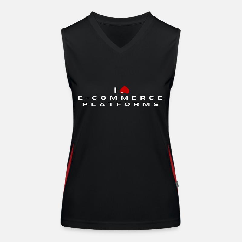 Ich hasse E-Commerce-Plattformen Funktionelles Kontrast-Tank Top für Frauen
