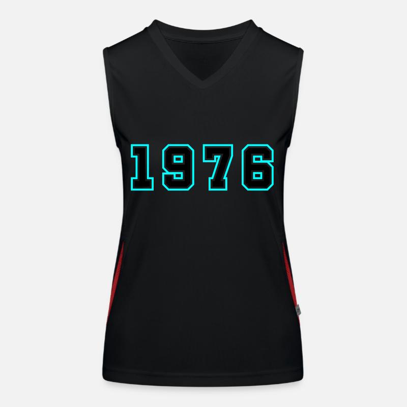 1976 Jahr Geburtstag Funktionelles Kontrast-Tank Top für Frauen