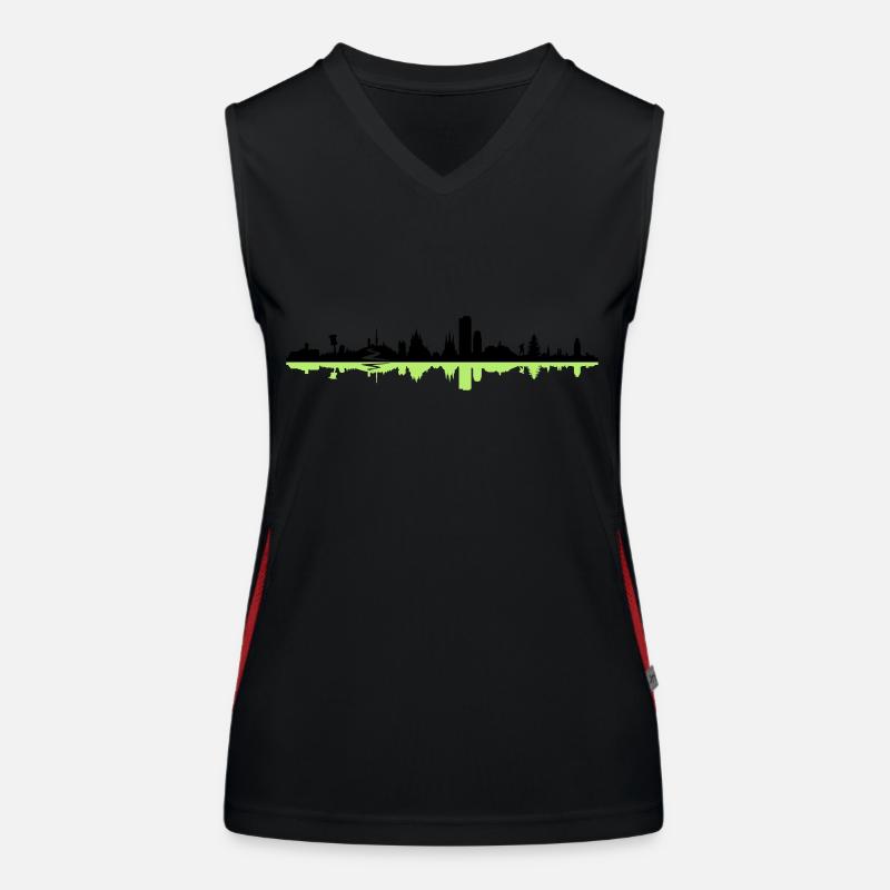 Skyline - Thüringen Funktionelles Kontrast-Tank Top für Frauen