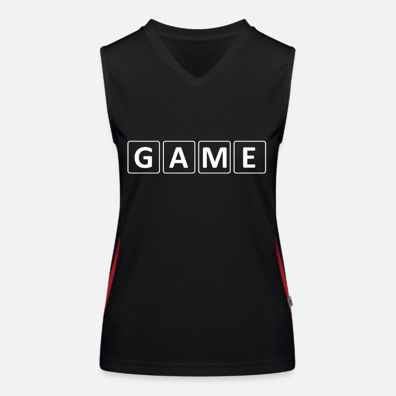 Game Gaming PC Women's Functional Contrast Tank Top