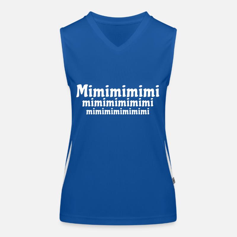 Mimimi - rumheulen Spruch Funktionelles Kontrast-Tank Top für Frauen