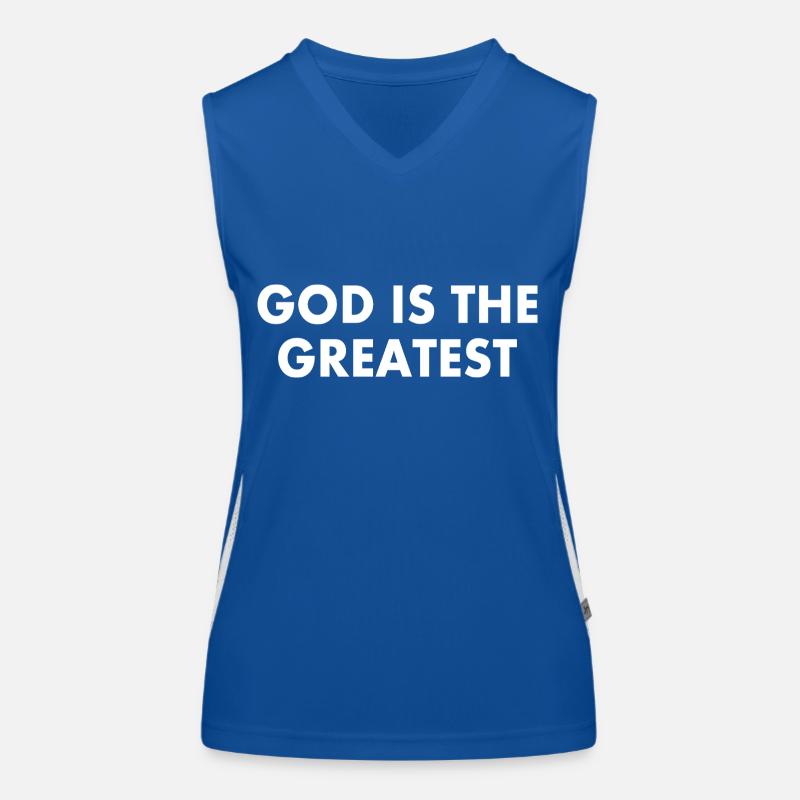 god is the greatest Débardeur respirant contrasté Femme