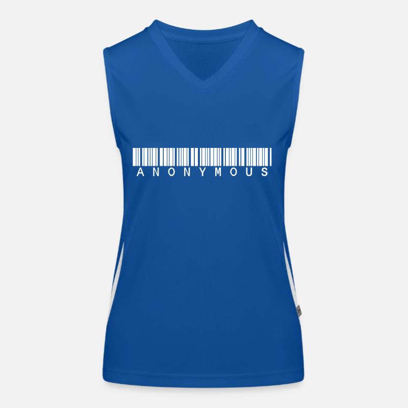 anonymous barcode Funktionelles Kontrast-Tank Top für Frauen