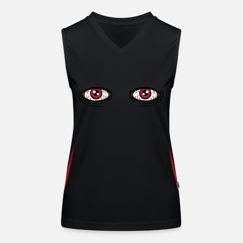 2 grands yeux Débardeur respirant contrasté Femme