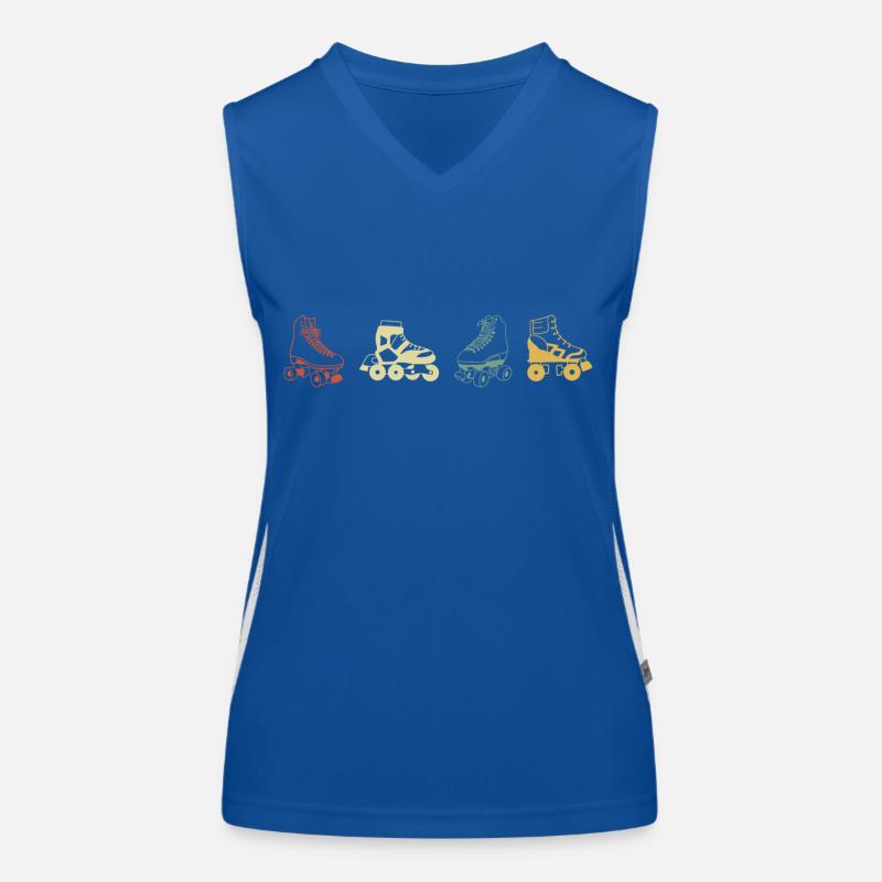 roller rétro vintage Débardeur respirant contrasté Femme