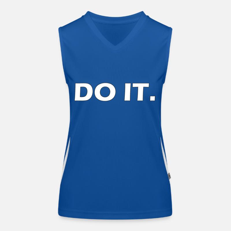 Fais-le. Débardeur respirant contrasté Femme