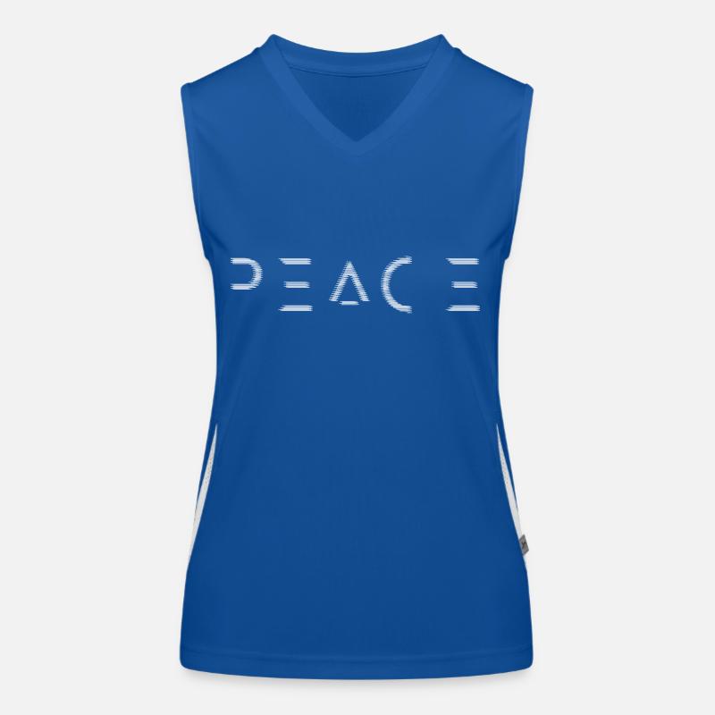 Peace for all - white Funktionelles Kontrast-Tank Top für Frauen