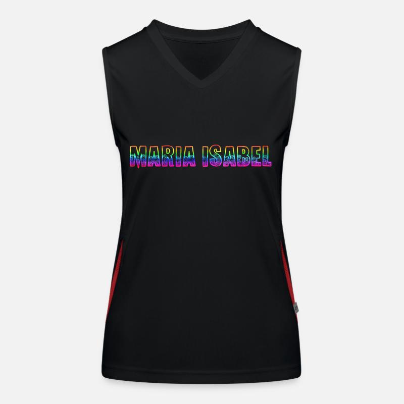 maria isabel rs regenbogen Funktionelles Kontrast-Tank Top für Frauen