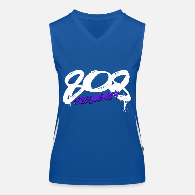 808 Synthesizer Analog Drum Machine Funktionelles Kontrast-Tank Top für Frauen