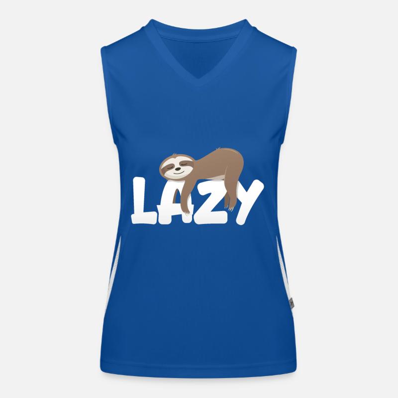 Lazy Sloth Women's Functional Contrast Tank Top