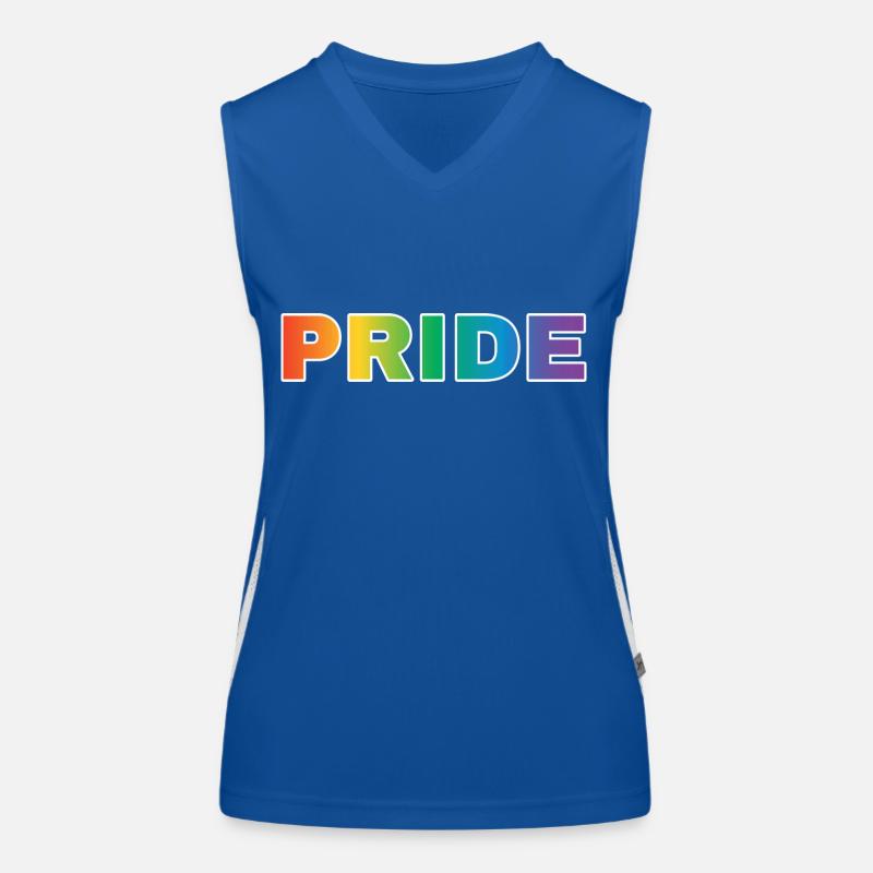 Pride Schriftzug Funktionelles Kontrast-Tank Top für Frauen