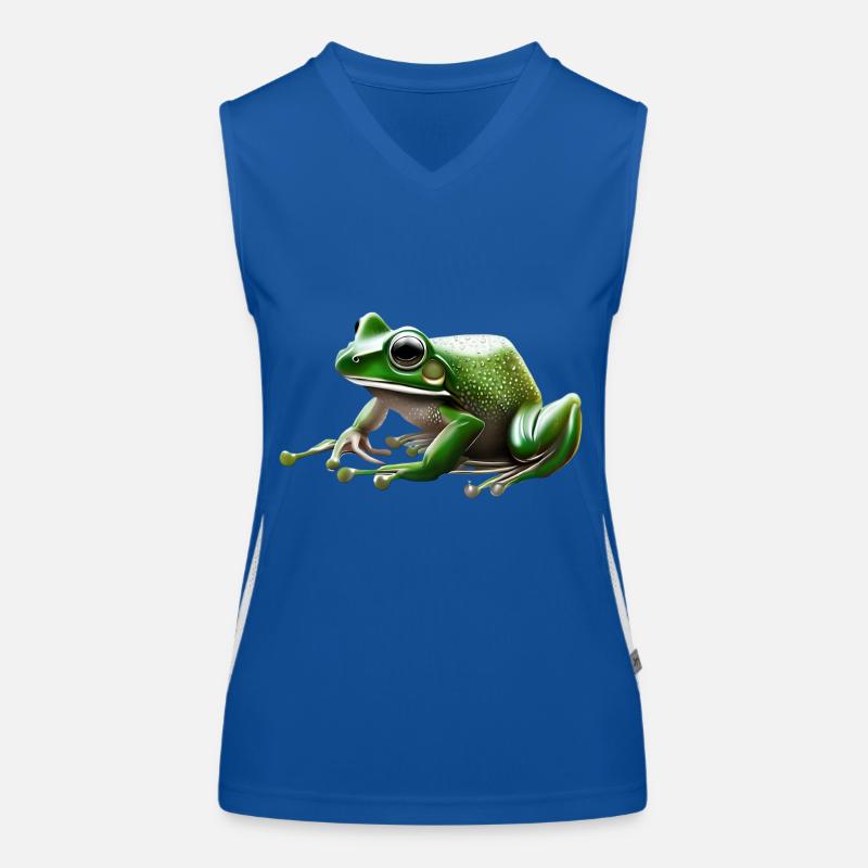 Rain Frog Water Drop Frog Débardeur respirant contrasté Femme