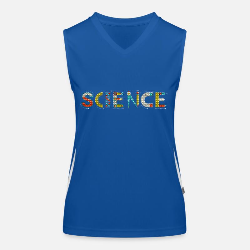 Science Science Science Scientifique Laboratoire de physique ADN Débardeur respirant contrasté Femme
