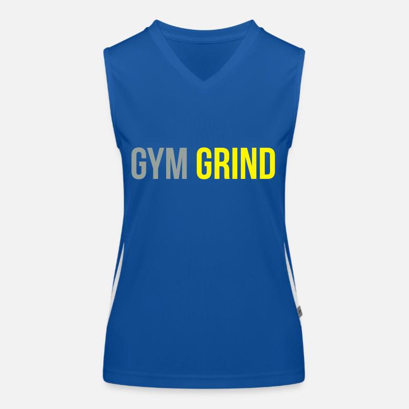 gym grind Funktionelles Kontrast-Tank Top für Frauen